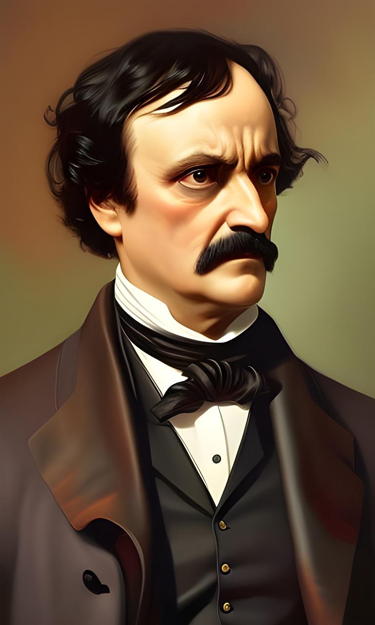 What is 5 of his most famous literary works of Edgar Allan Poe? 