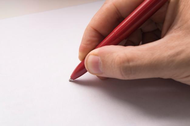 What does a red pen mean? 
