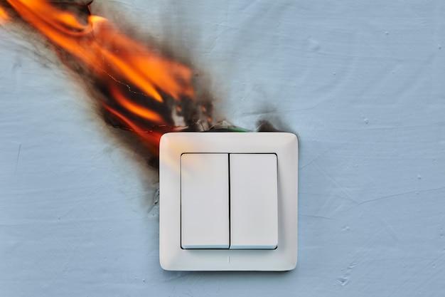 Can a faulty light switch cause a fire? 