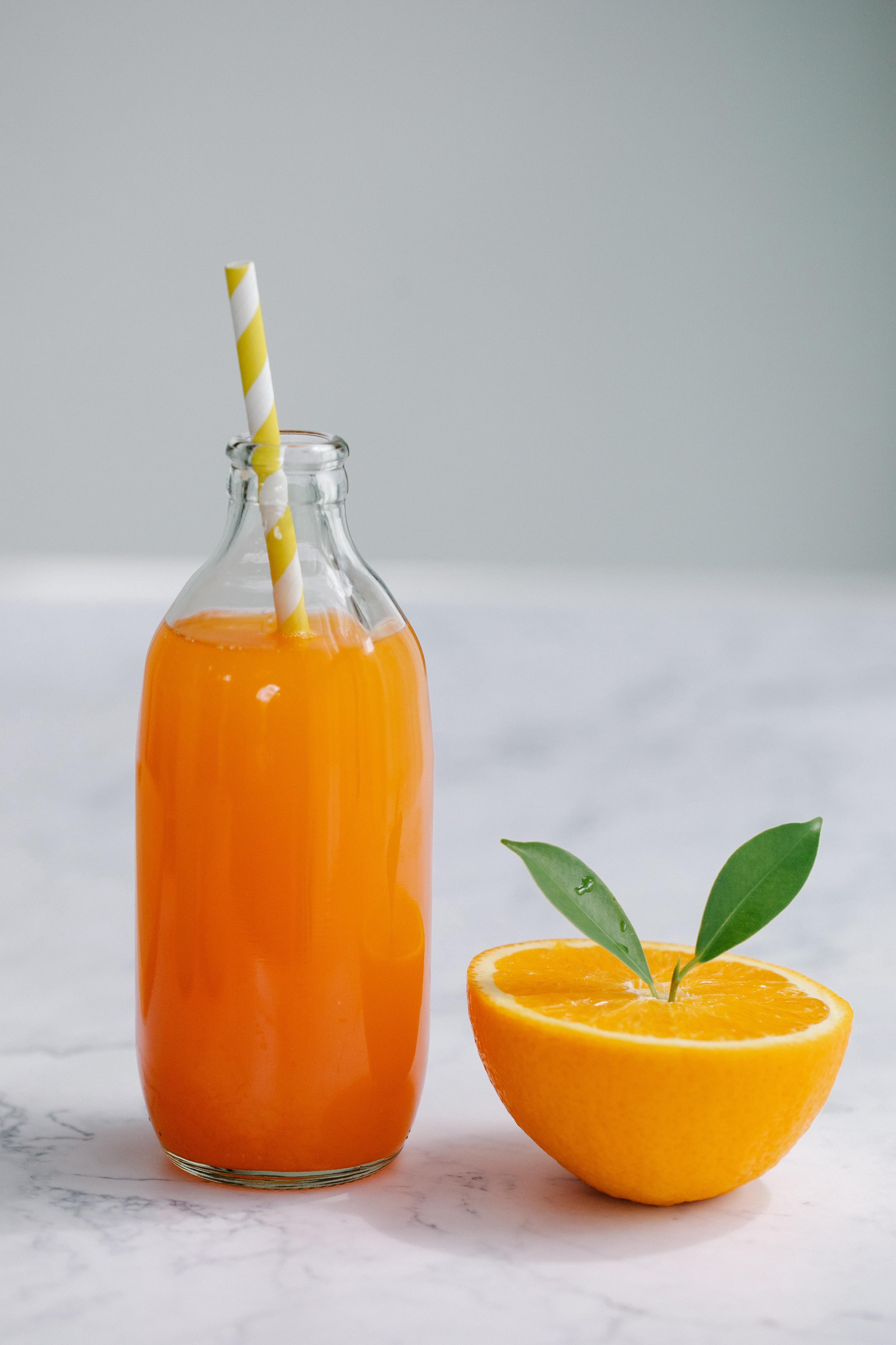 Can Advil be taken with orange juice? 
