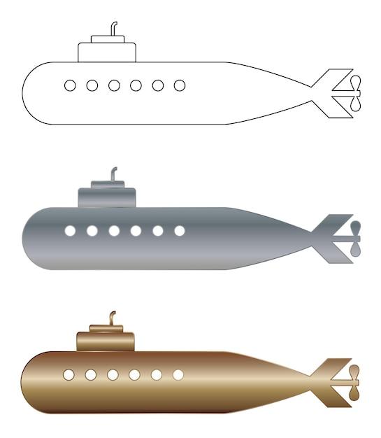 What are the parts of a submarine? 
