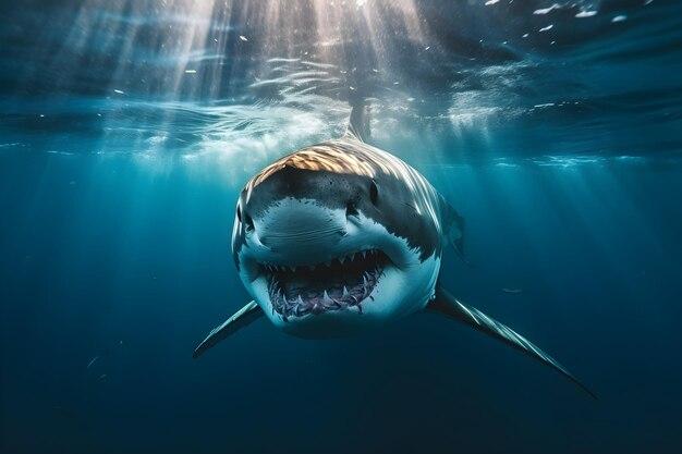 Do great white sharks live in cold water? 