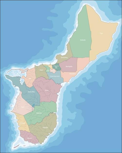 How big is Guam compared to a US state? 