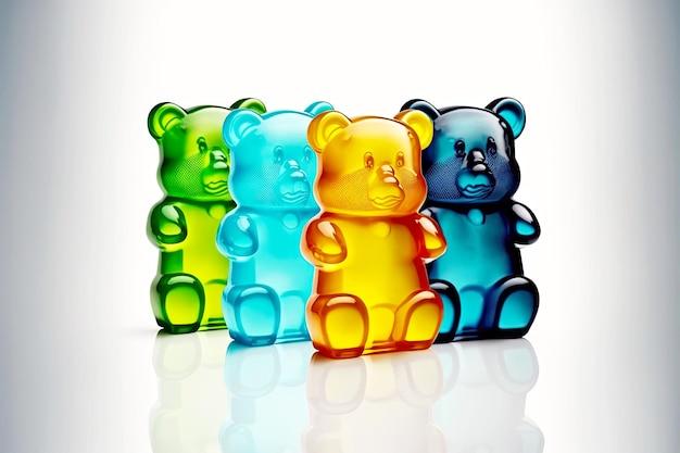How many colors are in gummy bears? 