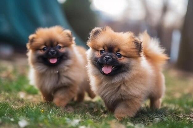 How many puppies are in a Pekingese litter? 