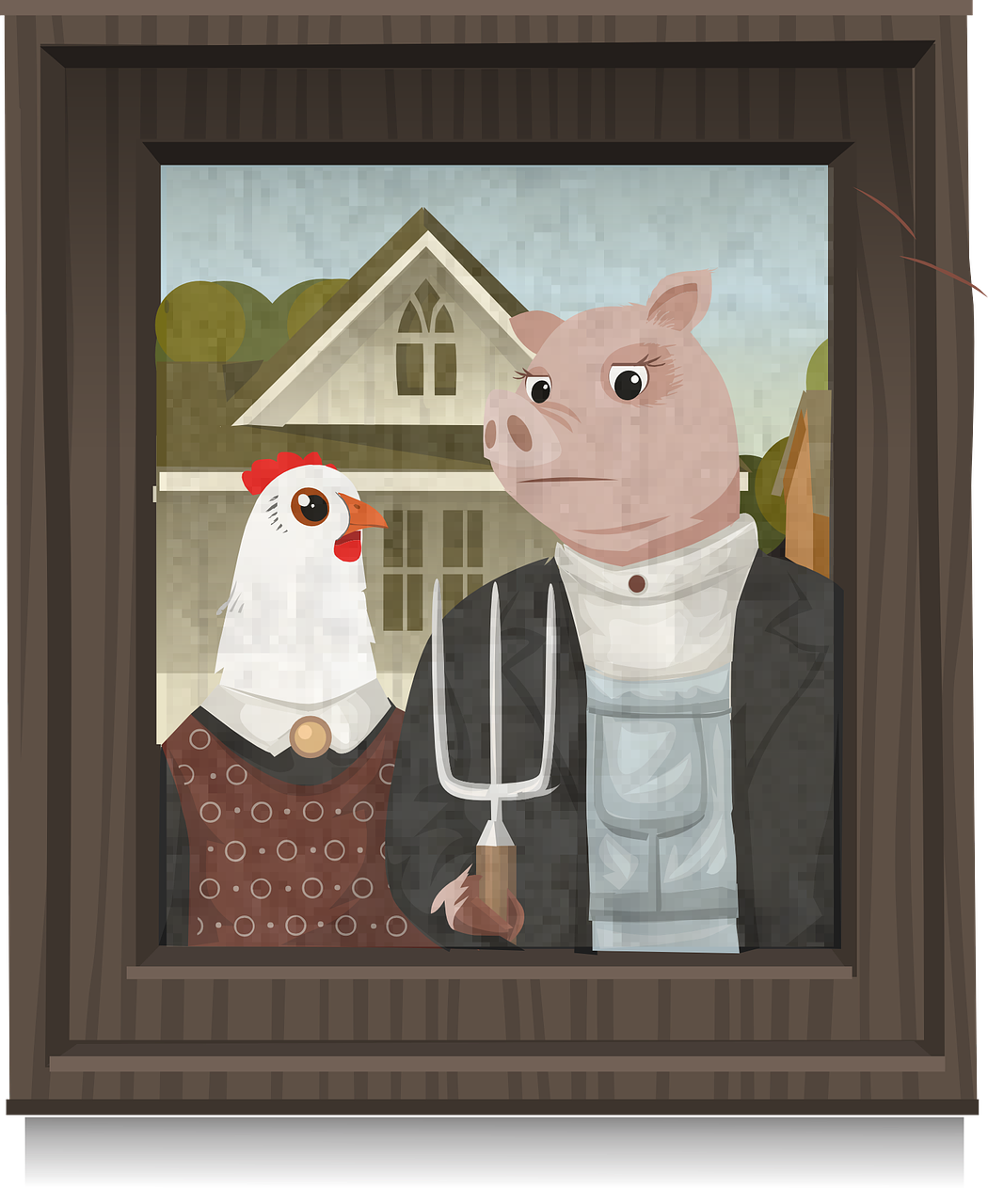 How much is the American Gothic painting worth? 