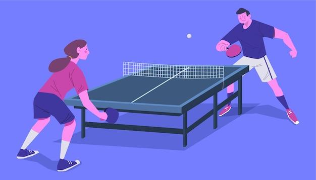 How would you describe table tennis? 