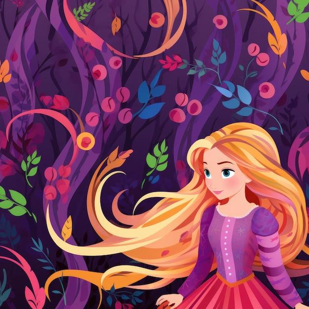 Who are the main characters of the story Rapunzel? 