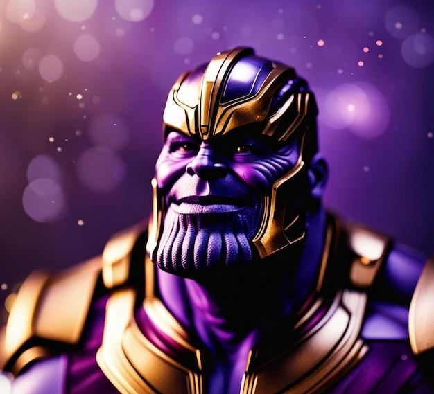 Is Thanos blue or purple? 