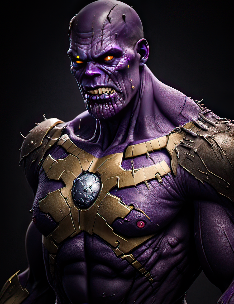 Is Thanos blue or purple? 