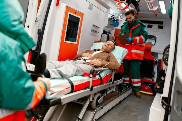 What do paramedics use to carry patients? 