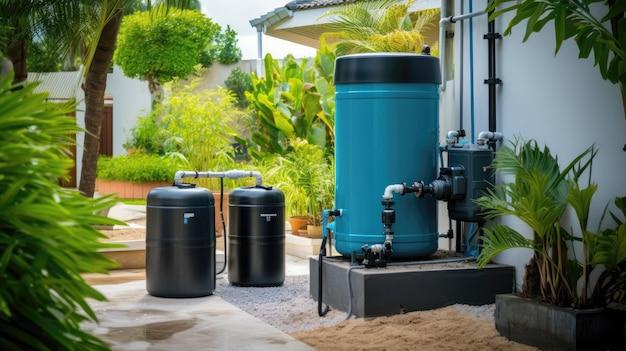 What are the four main components of rainwater harvesting system? 