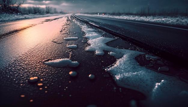 Why are roads slippery when it first rains? 