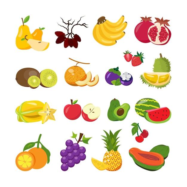 What are the 7 categories of fruit? 