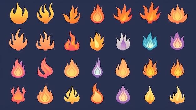 What are the different colors of fire? 