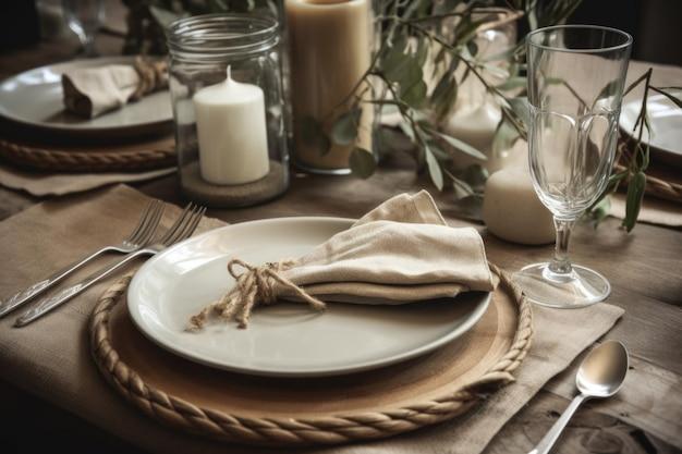 How important is the table setting in a food and beverage establishment? 