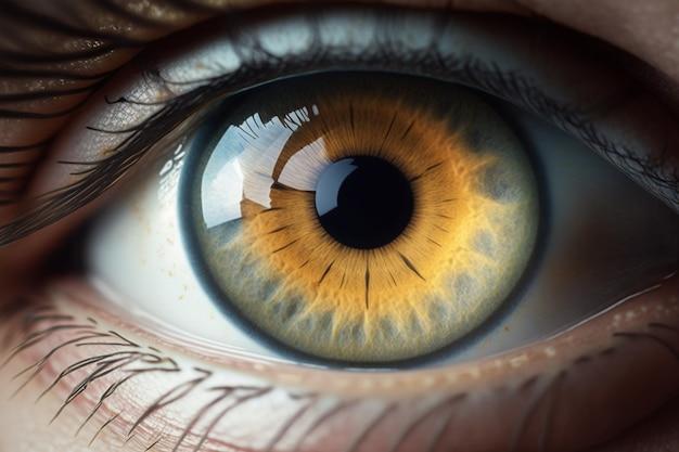 What is the maximum angle a human eye can see? 