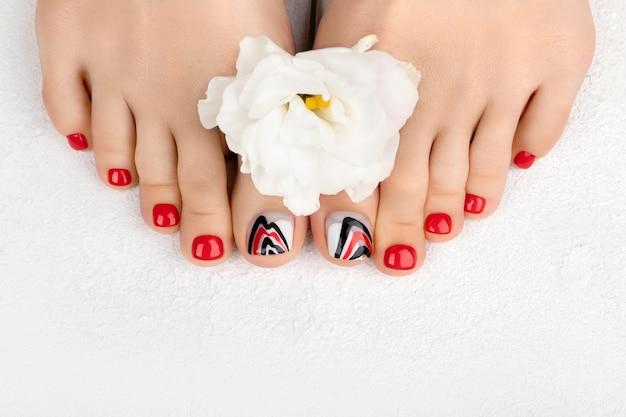 How do you stop your feet from tickling during a pedicure? 