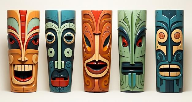 Which kind of artwork is a totem pole? 