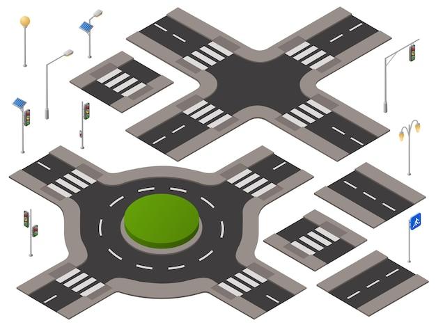 What are 3 types of intersections on the road? 