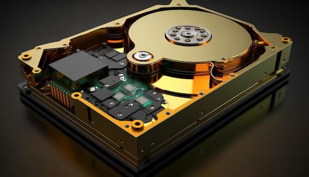 What is a hard drive platter made out of? 