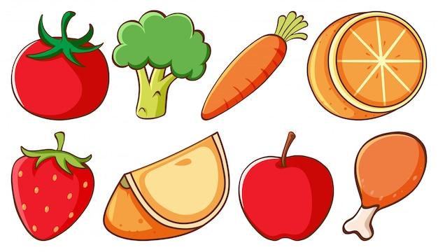 What are the classifications of fruits and vegetables? 