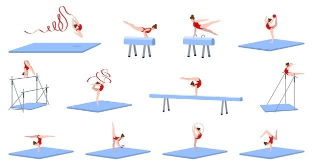 What are the components of gymnastics? 