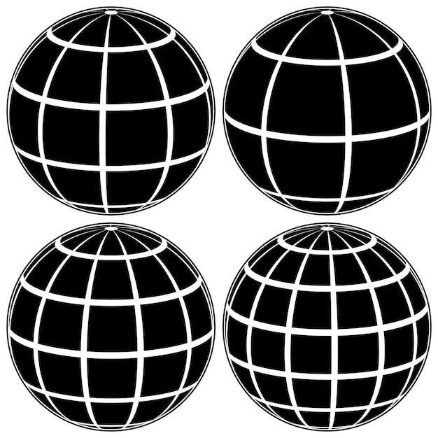 What are the imaginary lines on the globe? 