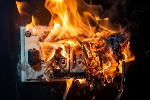 What causes surge protectors to catch fire? 