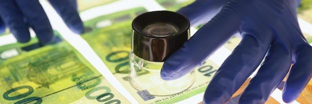 What do you spray on counterfeit money? 