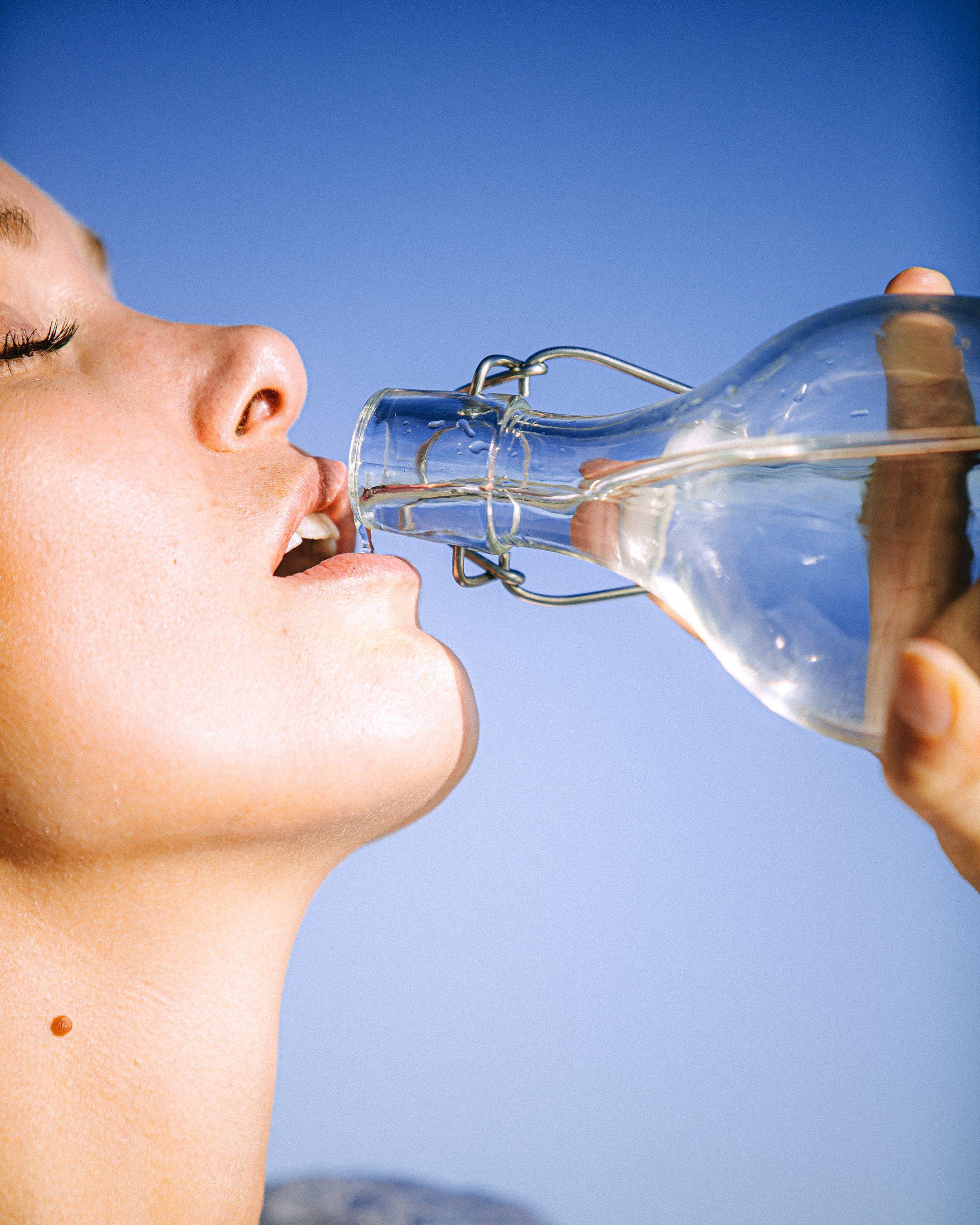 What happens when you drink sterile water? 