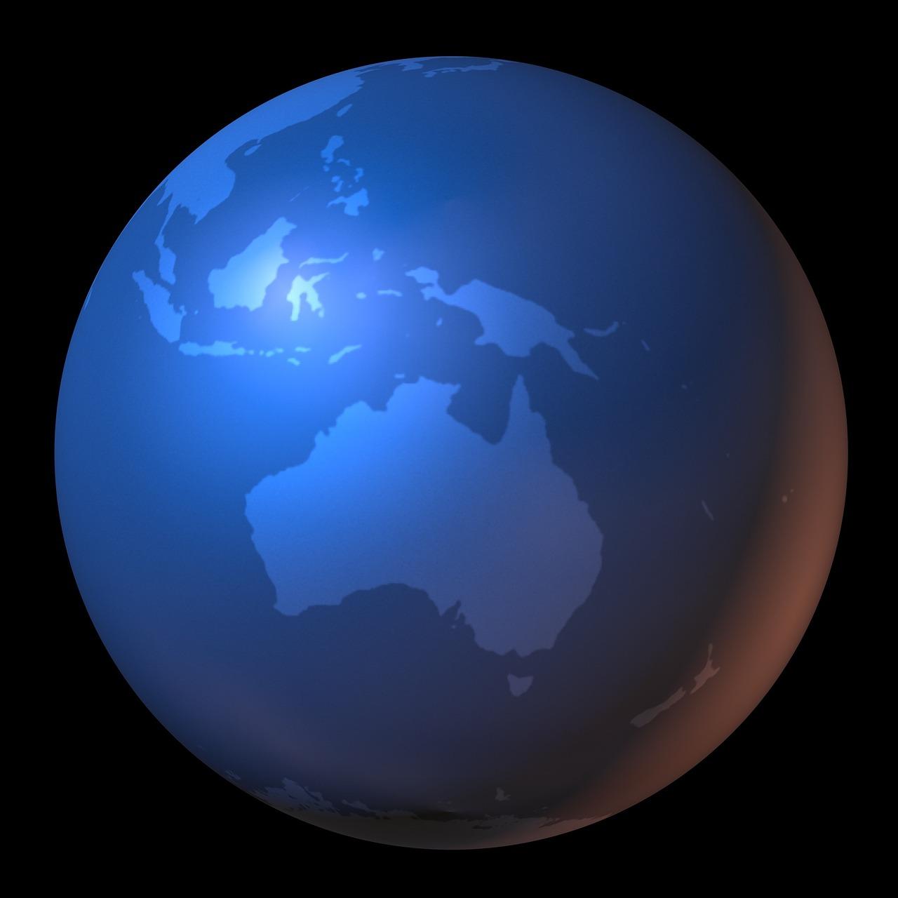 What hemispheres is Australia located in? 