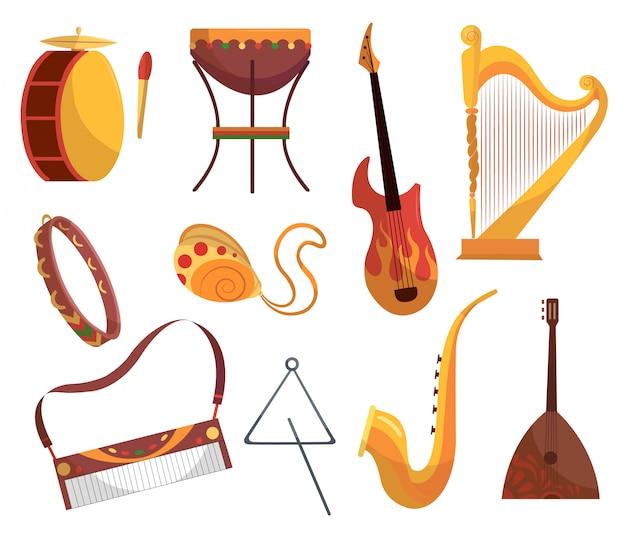 What is drum and lyre instrument? 