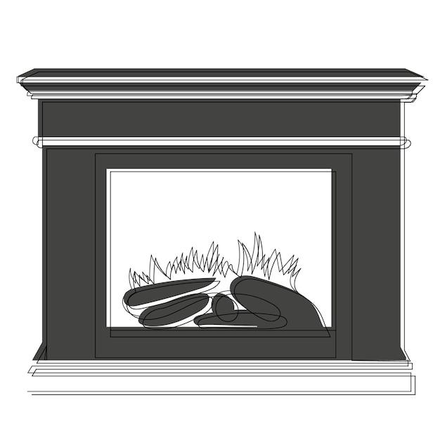 What is the standard size of a fireplace opening? 