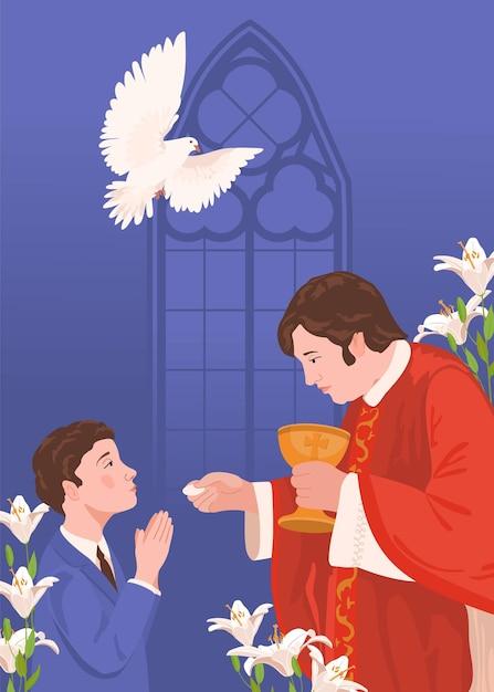 What do you say when receiving Holy Communion? 