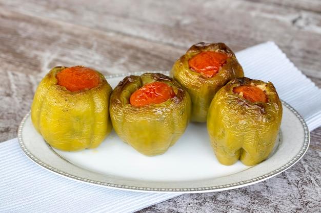 Where did stuffed green peppers originate? 