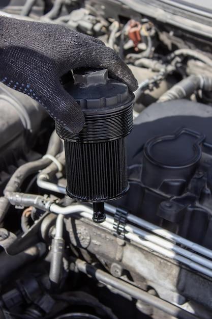 Where is oil filter on Dodge Journey? 