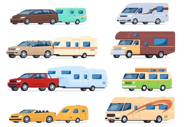 Which vehicles can be towed behind a motorhome? 